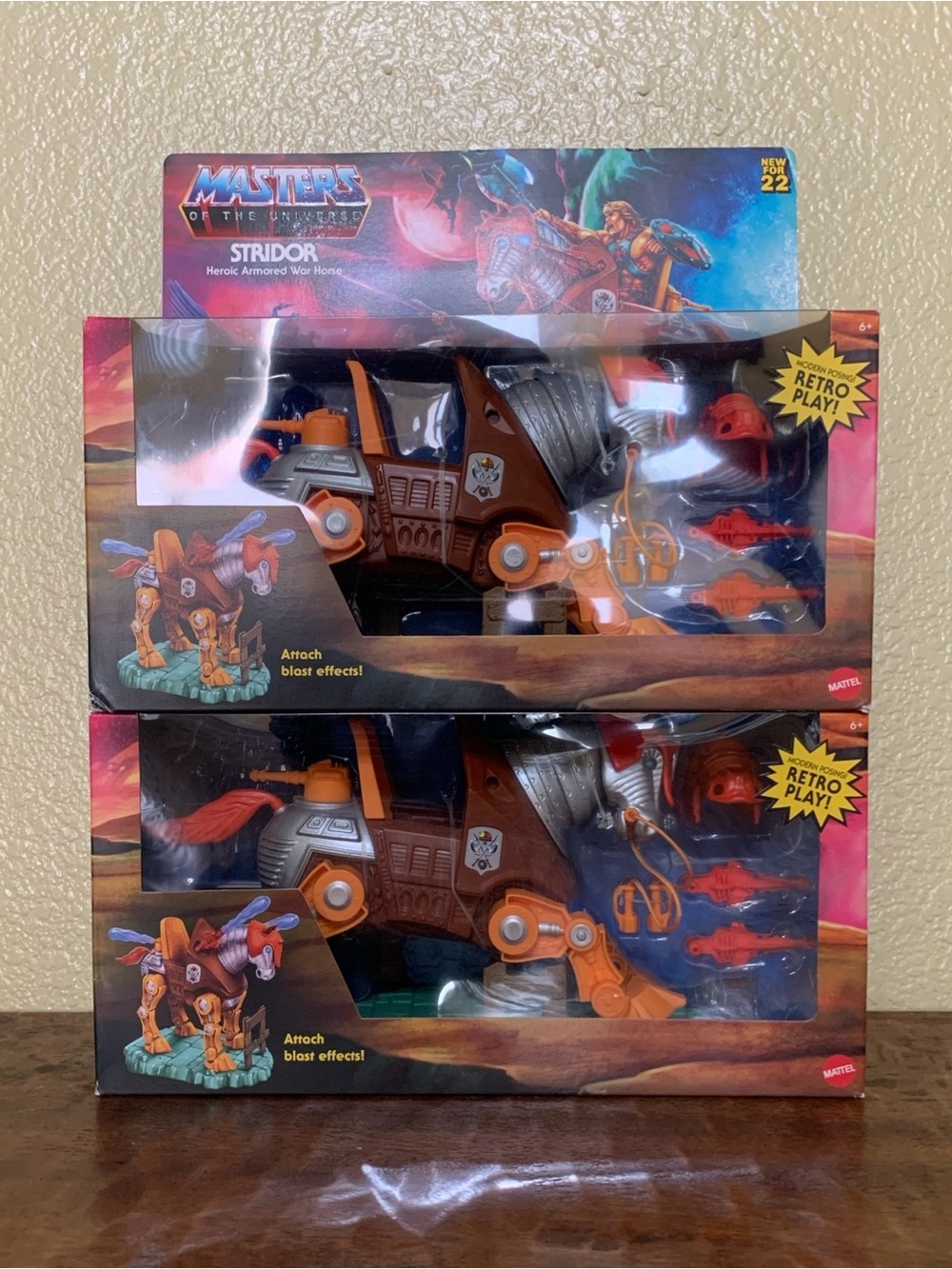 NIB Mattel Masters Of The Universe Stridor Heroic Armored War Horse Figure